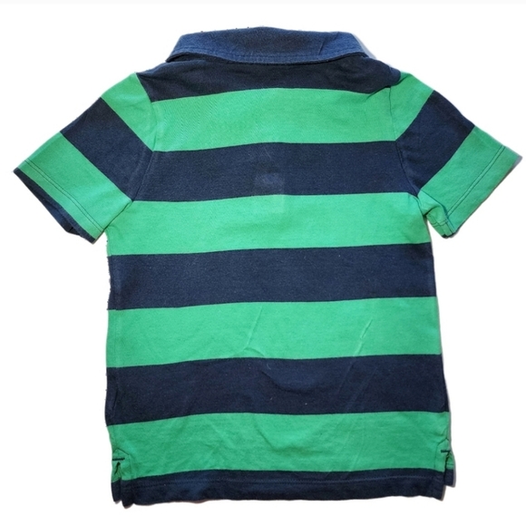 OLD NAVY GREEN & NAVY POLO SHIRT SIZE 3T - Picture 3 of 8